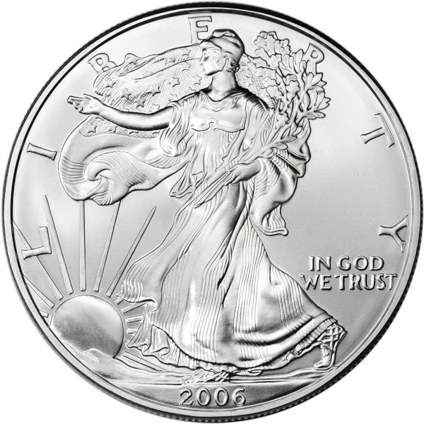 2006 1 OZ AMERICAN SILVER EAGLE - Obverse
