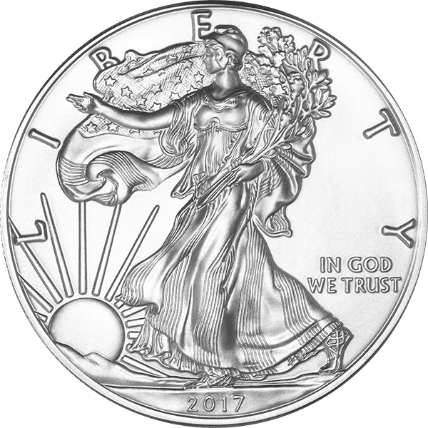 2017 1 OZ AMERICAN SILVER EAGLE - Obverse