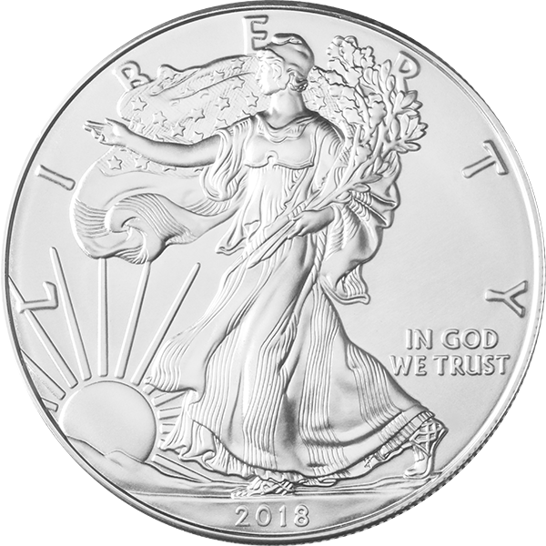 2018 1 OZ AMERICAN SILVER EAGLE - Obverse
