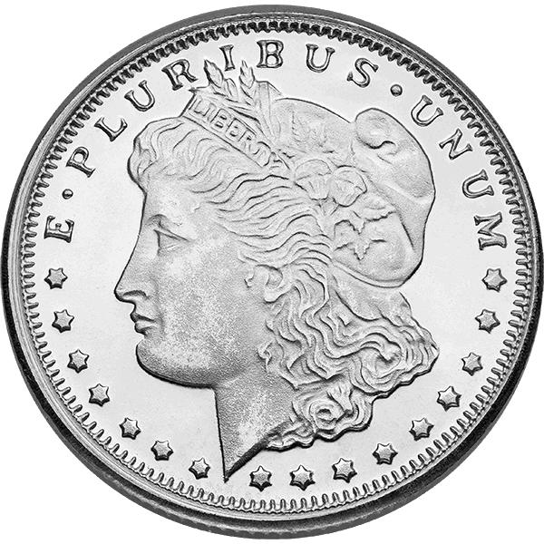 1/4 OZ SILVER ROUND MORGAN - Obverse