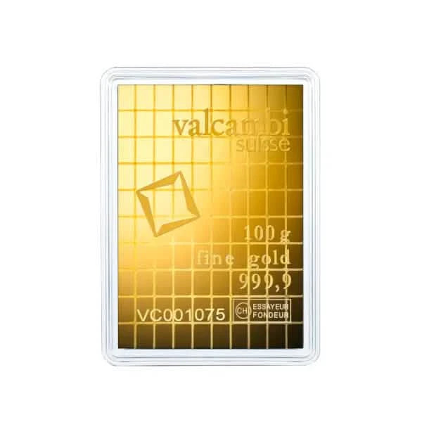 100 GRAM GOLD COMBI-BAR VALCAMBI