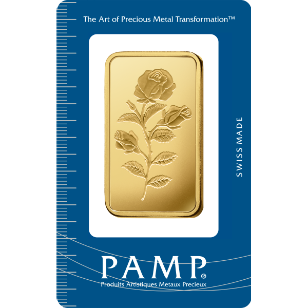 100 GRAM GOLD BAR PAMP ROSA - Obverse