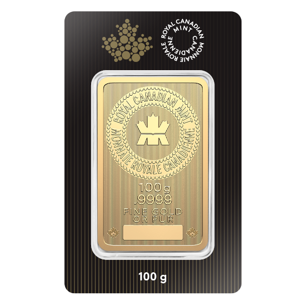 100 GRAM GOLD BAR RCM - Obverse