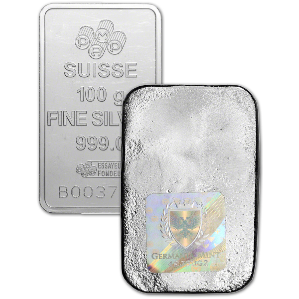 100 GRAM SILVER BAR - Reverse