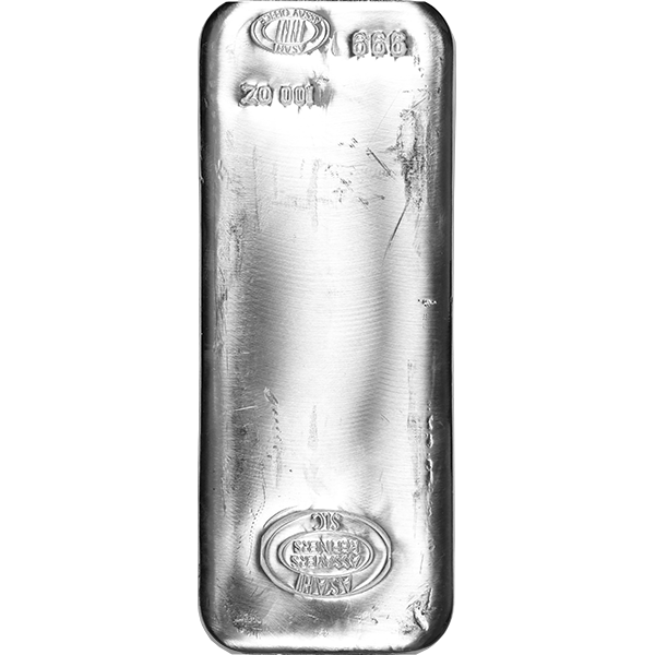100 oz Asahi Refining Silver Bar – Cast Style .999 Fine Silver Bullion with Stamped Logo and Serial Number