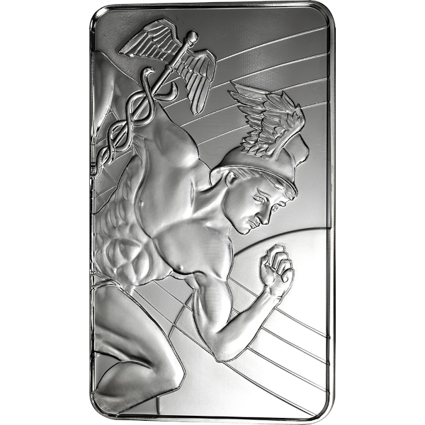 100 OZ SILVER BAR SUNSHINE MERCURY - Obverse