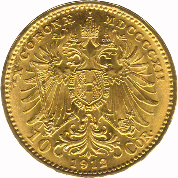 10 CORONA  GOLD COIN - Obverse