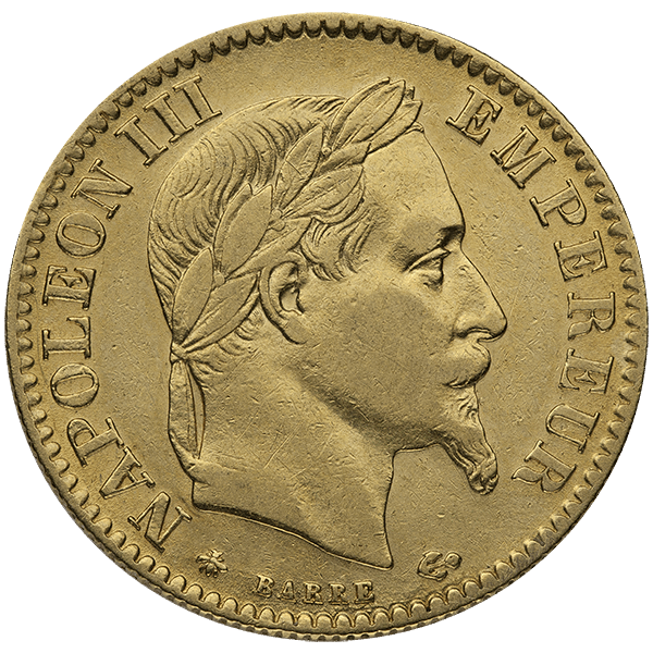 10 FRANC GOLD COIN - Obverse