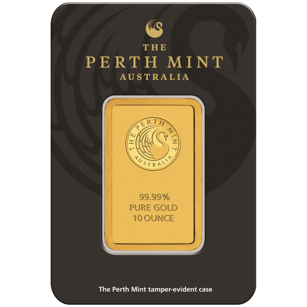 10 OZ GOLD BAR PERTH - Obverse