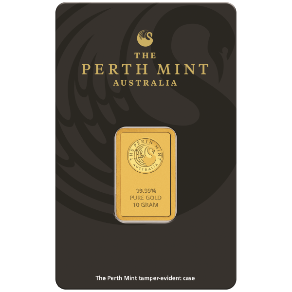 10 GRAM GOLD BAR PERTH - Obverse