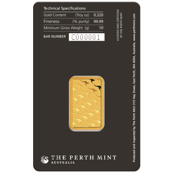 10 GRAM GOLD BAR PERTH - Reverse