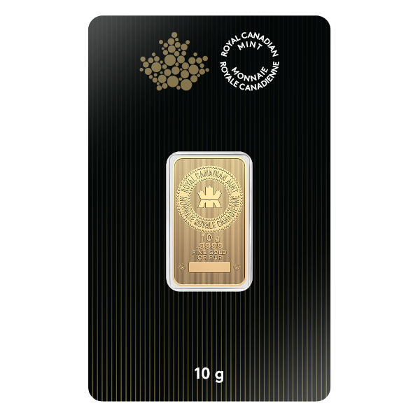 10 GRAM GOLD BAR RCM - Obverse