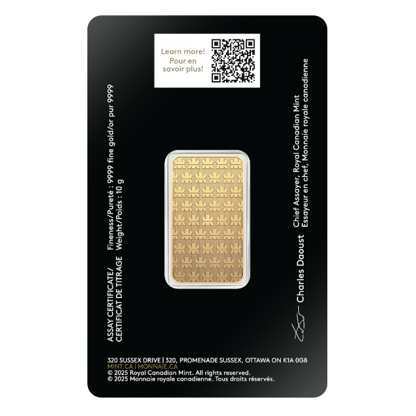 10 GRAM GOLD BAR RCM - Reverse