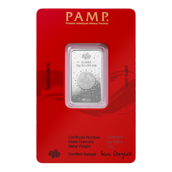 Certified 10 grams swiss made silver bar