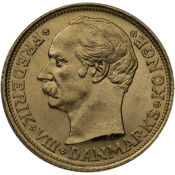 10 KRONER DENMARK GOLD COIN - Reverse