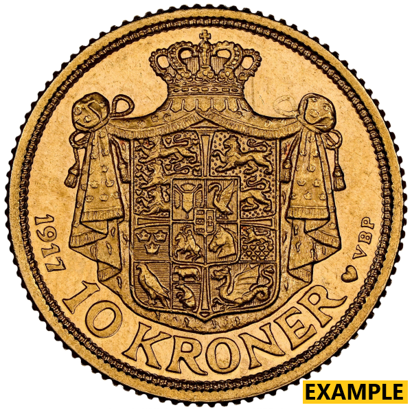 SWEDISH 10 KRONER GOLD  - Obverse