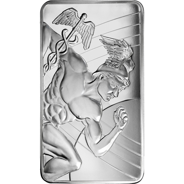 10 OZ SILVER BAR SUNSHINE MERCURY - Obverse