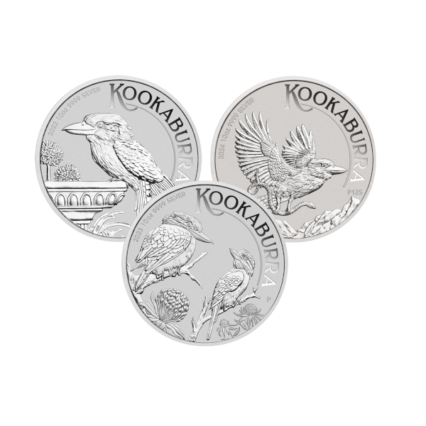 10 OZ AUSTRALIAN SILVER KOOKABURRA - Obverse