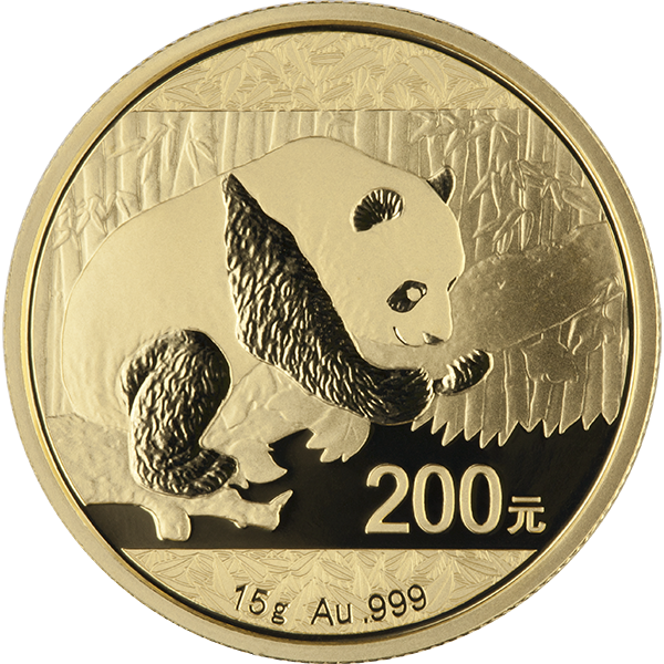 15 GRAM CHINESE GOLD PANDA - Reverse