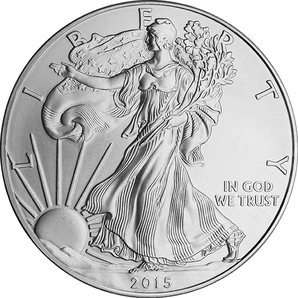 2015 1 OZ AMERICAN SILVER EAGLE - Obverse