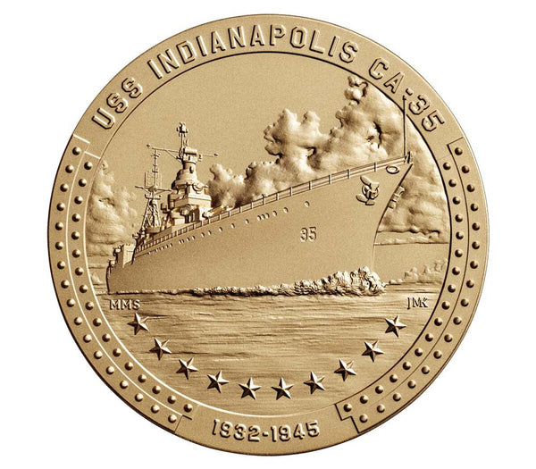 USS Indianapolis (CA-35) Medal 1.5 Inch