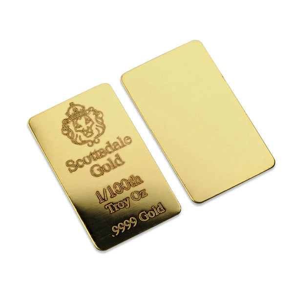 Scottsdale Mint 1/100 oz Gold Bar – .9999 Fine, Secondary Market Collectible