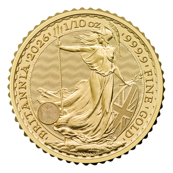 2026 1/10 OZ GREAT BRITAIN GOLD BRITANNIA - Obverse