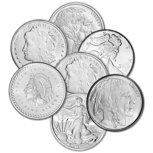 1/10 OZ SILVER ROUND GENERIC BRAND - Obverse