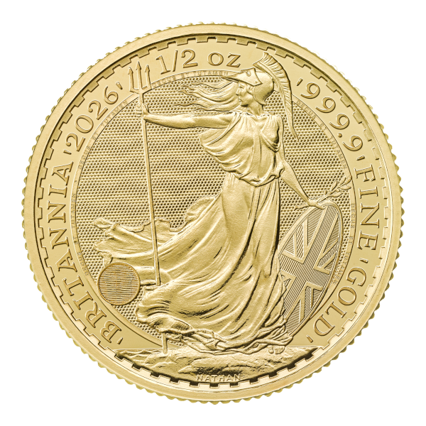 2026 1/2 OZ GREAT BRITAIN GOLD BRITANNIA - Obverse