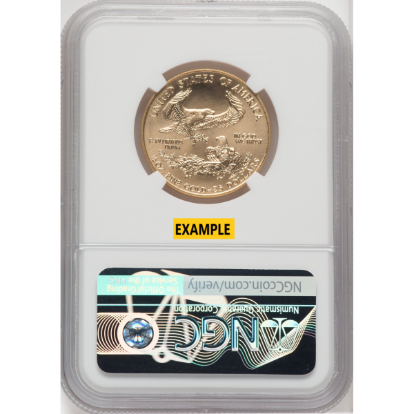 1/2 OZ AMERICAN GOLD EAGLE NGC MS69 - Reverse