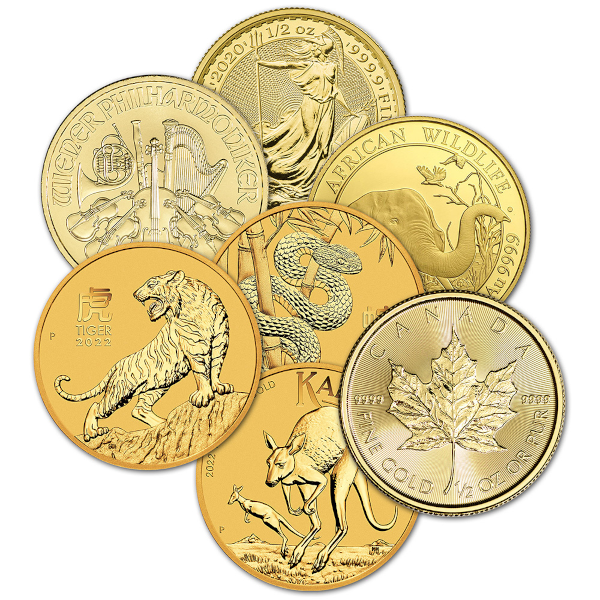 1/2 OZ GOLD COIN MISC TYPES - Obverse