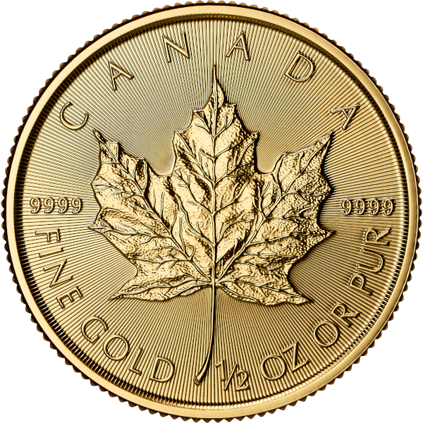 2026 1/2 OZ CANADIAN GOLD MAPLE LEAF - Obverse