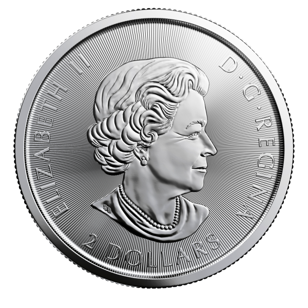 2021 1/2 OZ CANADIAN SILVER RED-TAILED HAWK - Reverse