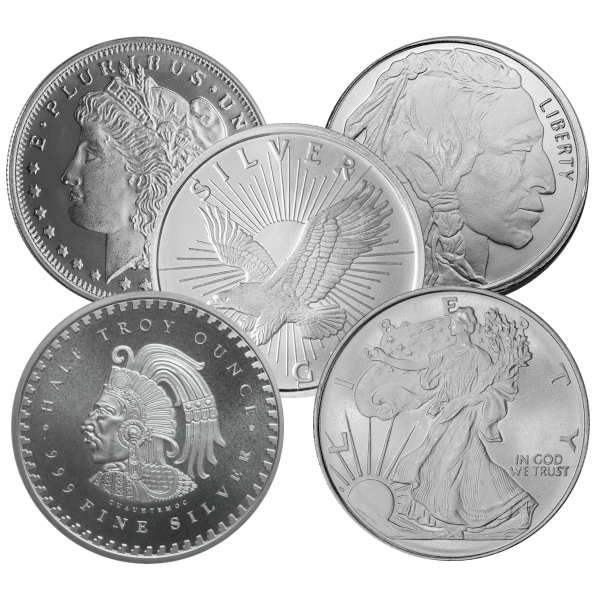 1/2 OZ SILVER ROUND GENERIC BRAND - Obverse