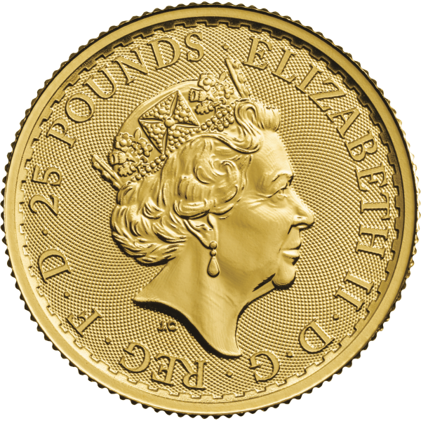 1/4 OZ GREAT BRITAIN GOLD BRITANNIA - Reverse