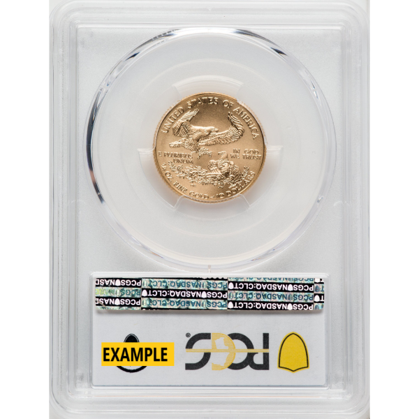 1/4 OZ AMERICAN GOLD EAGLE PCGS70 - Reverse