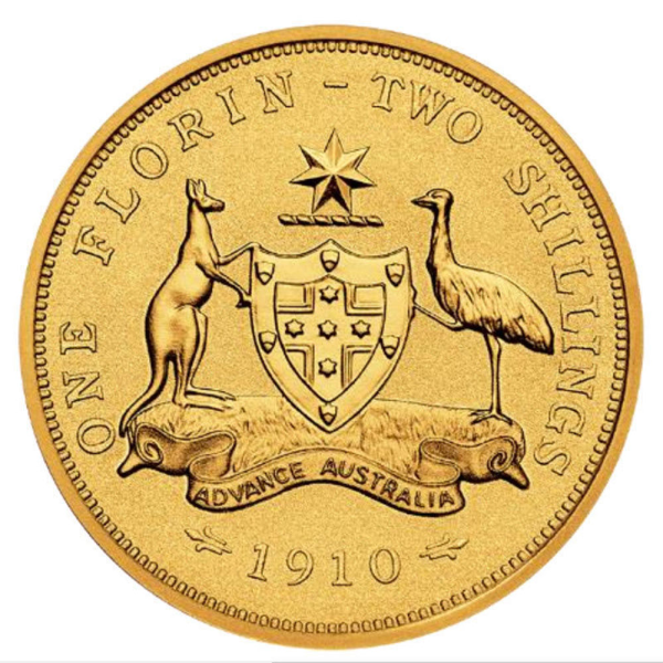 1/4 OZ AUSTRALIAN GOLD FLORIN - Obverse