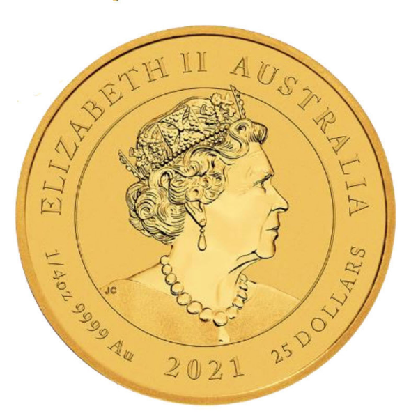 1/4 OZ AUSTRALIAN GOLD FLORIN - Reverse