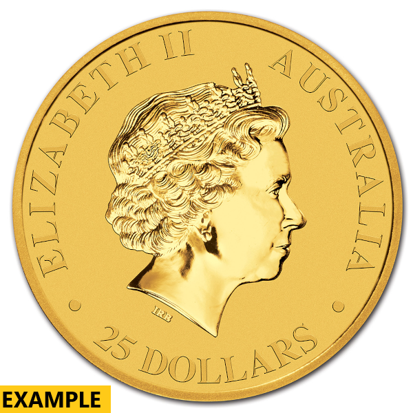 1/4 OZ AUSTRALIAN GOLD KANGAROO (NO PLASTIC) - Reverse