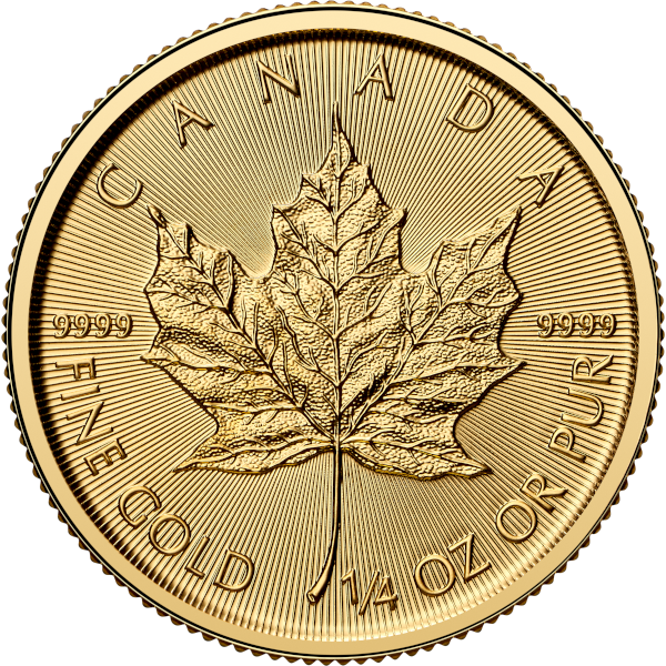 2026 1/4 OZ CANADIAN GOLD MAPLE LEAF - Obverse