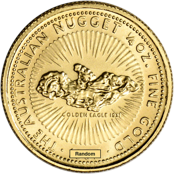 1/4 OZ AUSTRALIAN GOLD NUGGET - Obverse
