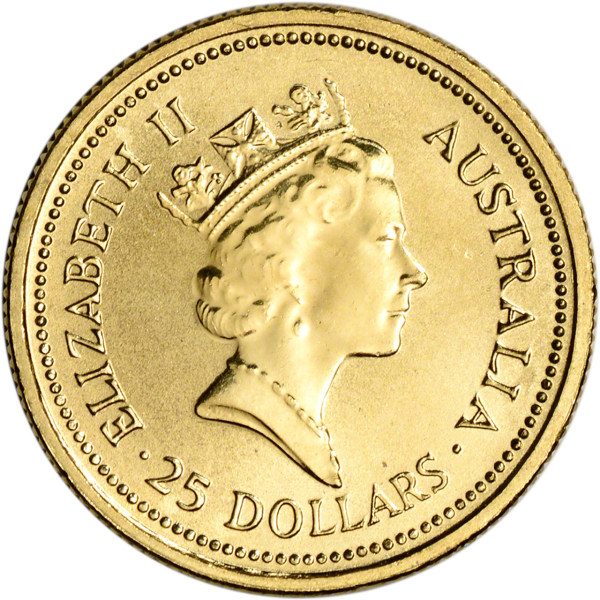 1/4 OZ AUSTRALIAN GOLD NUGGET - Reverse