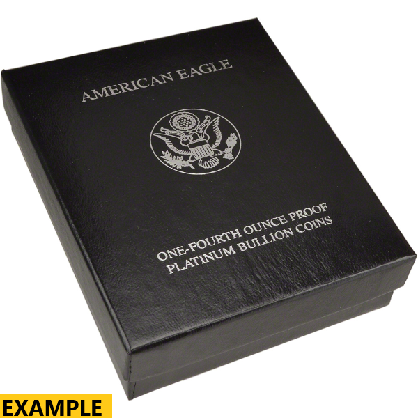 1/4 OZ AMERICAN PLATINUM EAGLE PROOF WITH ORIGINAL BOX AND PAPERS - Reverse