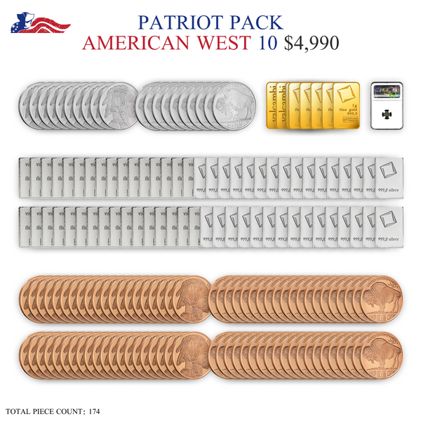 Patriot Pack – American West 10-Coin Set