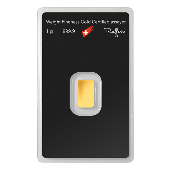 1 GRAM GOLD BAR ARGOR-HERAEUS - Reverse