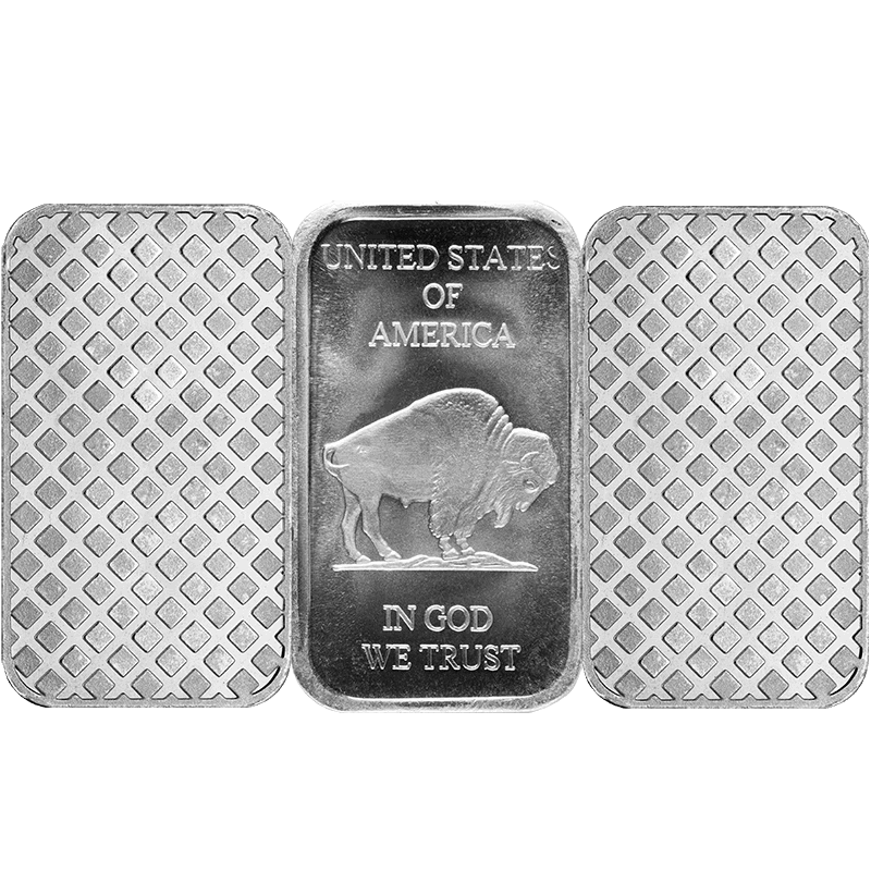 1 OZ SILVER BAR - Reverse