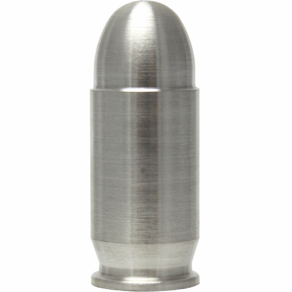 .45 caliber solid silver bullet replica with a polished finish, ideal for patriotic collectors and precious metal investors seeking unique bullion items.