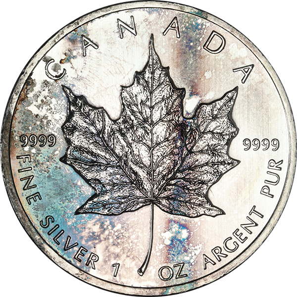 1 OZ CANADIAN SILVER MAPLE LEAF LOW PREMIUM - Obverse