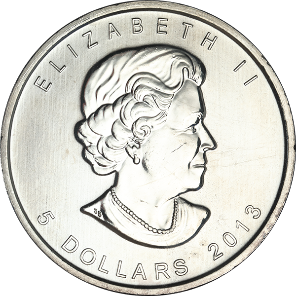 1 OZ CANADIAN SILVER MAPLE LEAF LOW PREMIUM - Reverse