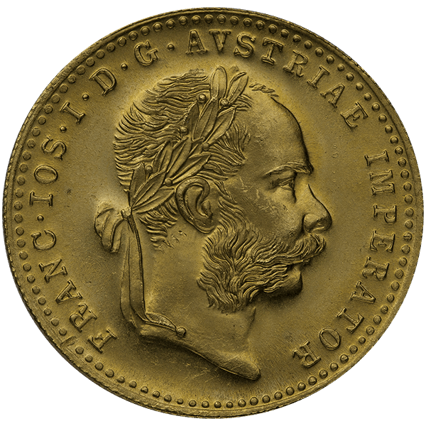 1 DUCAT AUSTRIAN GOLD COIN - Reverse